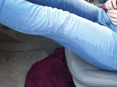Blond, Brits, Auto, Hd, Spijkerbroeken, Pissen, Openbaar, Nat