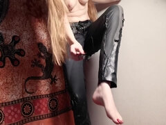 素人, 美人, 気狂い, フェティッシュ, ドイツ人, Hd, レザー, 自然山雀