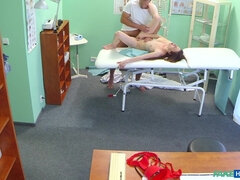 チェコ, 医者, ハードコア, なめる, オフィス, 現実, ティーン, ユニフォーム