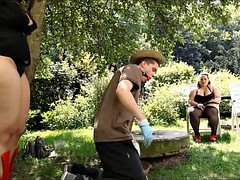 Bbw, Femdom, Outdoor, Skinny, Spanking, Threesome