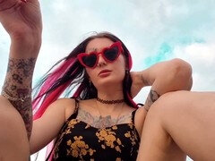 Smoking fetish showdown: do you prefer the thrill of cigarette smoke or stick smoke with dominatrix Nika?