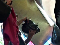 Fetiche, Lencería, Bragas, Ruso, Bajo la falda, Voyeur