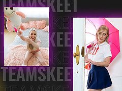 Achterkamer, Grote mammen, Pijpbeurt, Sperma in mond, Vingeren, Monster, Trio, Vibrator