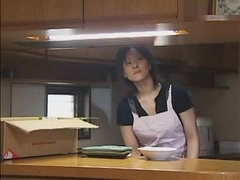 Hot flat chested Japanese Miki Tachibana got a sperm shot on her face