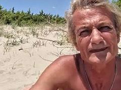 アナル, ビーチ, イギリス人, カップル, 中出し, ゲイ, 彼女, 公共