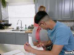 Gros seins, Blonde, Petit ami, Tir de sperme, Hard, Hd, Cuisine, Mère que j'aimerais baiser