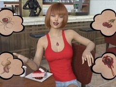 Grosser arsch, Grosser schwanz, Blasen, Sperma im mund, Spiele, Handjob, Milf, Rotschopf