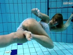素人, ブロンド, 女, フェティッシュ, 下着, ロシア人, ティーン, 水中