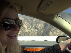 素人, ビーチ, ビキニ, ブロンド, 露出狂, 彼女, 長身, オッパイの