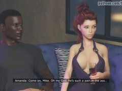 3 dimensionaal, Amerikaans, Grote lul, Zwart, Pijpbeurt, Eerste keer, Roodharige vrouw, Schreeuwen