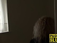 Busty babe Rebecca Smyth fucked like a true submissive slut