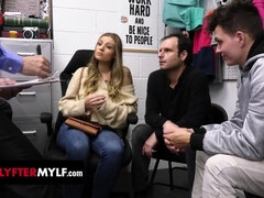 Kenzie Love Gets Her Big Tits Covered In Cum In Front Of Hubby And Stepson Pt.1 - Reality Sex in Hd