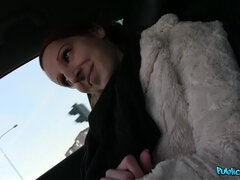 Amateur, Sucer une bite, Voiture, De plein air, Pov, Public, Rousse roux, Chevaucher