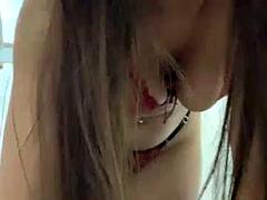 美女, デカ尻, デカパイ, ラティーナ, ティーン, オッパイの, おもちゃ, バイブレーター