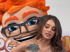 美女, 茶髪の, 巨乳な, ハードコア, ティーン