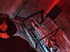 FUN IN THE CRYPT ON HALLOWEEN: Blowjob, Babe  Blonde Porn