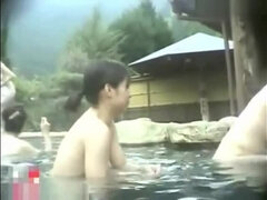 Flushing Bodies At Hot Spring Bath
