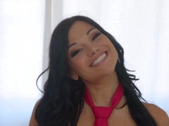 Mona Azar talks to the man and gets fucked afterwards
