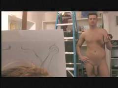 ブロンド, フェラチオ, 顔射, 淫乱熟女, 裸