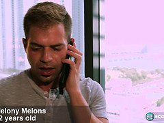 Melony Melons offers her body for a quickie, but can't resist the temptation of his hard cock