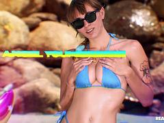 ブロンド, 茶髪の, グループ, Hd, オージー, 公共