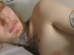 Petite Ginger Teen Screams on Giant Dick - Rough Doggystyle Fuck & Pussy Close Up
