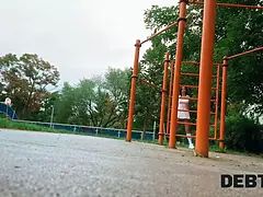 Braunhaarige, Tschechisch, Hd, Natürlichen titten, Pov, Öffentlich, Schreiend, Rasiert