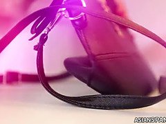 Asiatisch, Blasen, Hd, Lecken, Zierlich, Muschi, Dürr, Schlucken