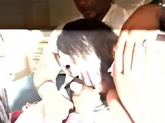 Anal, Chica, Belleza, Negro, Mamada, Corridas, Ébano, Tetas