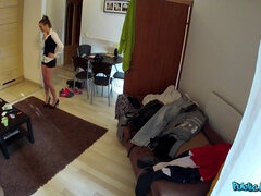 素人, お尻, キッチン, メイド, ハメ撮り, 公共