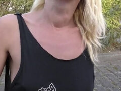 美人, ブロンド, ドイツ人, Hd, 熟年, 淫乱熟女, 裸, 公共