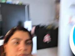 素人, デカパイ, ラティーナ, 三人, オッパイの, ウェブカメラ