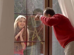 18 ans, Grosse bite, Blonde, Hd, Léchez, Chatte, Étudiant, Adolescente