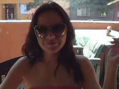 Amateur, Sucer une bite, Brunette brune, Plantureuse, Tir de sperme, Tchèque, Hard