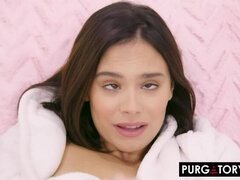 Anal, Ass licking, Brunette, Cute, Dildo, Lesbian, Oil, Orgasm