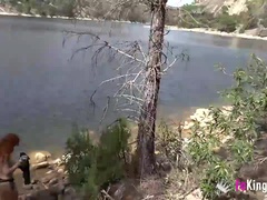 Amateur, Sucer une bite, Tir de sperme, En levrette, De plein air, Réalité, Rousse roux, Espagnole