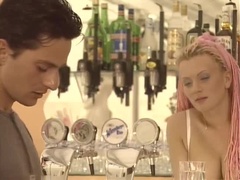 Bisexual, Mamada, Pareja, Corridas, Hombre hombre mujer, Al aire libre, Strapon, Trio