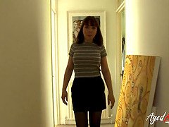 Zwart, Pijpbeurt, Oudere vrouw, Lul, Reusachtig, Interraciaal, Moeder, Trio