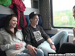 Schwarz, Blasen, Tschechisch, Flotter vierer, Im freien, Öffentlich