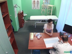 Amateur, Cul, Doigter, Infirmière, Bureau, Chatte, Uniforme, Voyeur