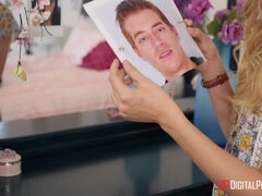 Американки, Блондинки, Минет, Собачьи, Сперма на лице, Затыкание рта, Лизание, Наездница