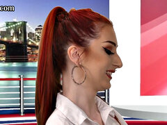 CFNM British amateur gives good BJ on live TV show