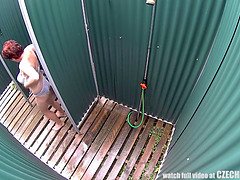 素人, 巨乳な, チェコ, Hd, 熟年, プール, 公共, シャワー