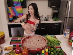 デカパイ, 茶髪の, 足, Hd, パーティ, 喫煙, ティーン, オッパイの