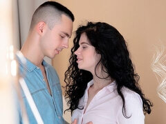 アナル, お尻, 黒人, 茶髪の, 顔射, なめる, オマンコ, ガリガリ