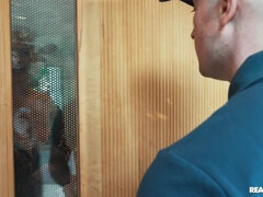 Very Busty Blonde Chick Fucked on Stairs: Delivery Dare with Zac Wild, Angie Faith part 2