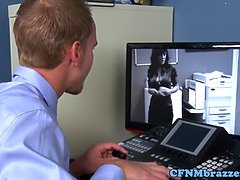 デカパイ, 巨乳な, 着衣女と全裸男, エロ熟女, チン, 淫乱熟女, ストッキング, 三人