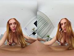 3d, デカ尻, デカパイ, フェラチオ, ハメ撮り, 現実, 赤毛, オッパイの