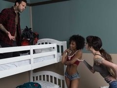 お尻, 黒人, フェラチオ, チン, 女 人男 人, ハードコア, オナニー, ティーン