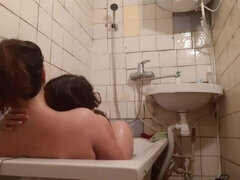 素人, 浴室, 指いじり, Hd, レズビアン, 小柄, ロシア人, 濡れ